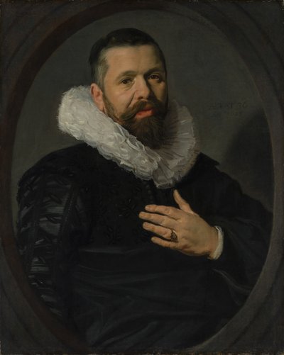 Porträt eines bärtigen Mannes mit Halskrause, 1625 von Frans Hals