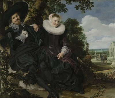 Porträt eines Paares, wahrscheinlich Isaac Abrahamsz Massa und Beatrix van der Laen von Frans Hals