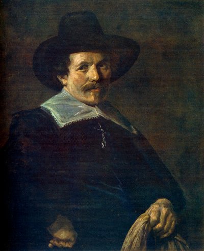 Porträt eines Mannes mit Handschuhen, ca. 1645, 1912 von Frans Hals