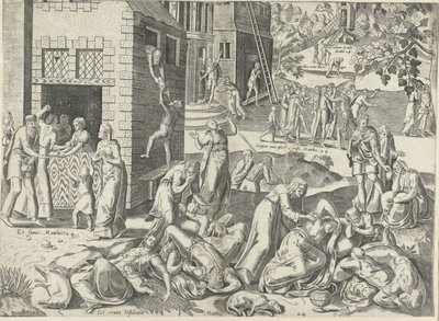 Prophezeiung Christi über das Ende der Zeiten von Frans Hogenberg