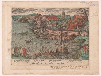 Schlacht bei Oosterweel, 1567 (Serie: Niederländische Ereignisse, 1566-1570) von Frans Hogenberg