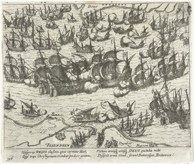 Das Sinken der Spanischen Armada 1588, 1613-1615 von Frans Hogenberg