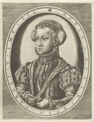 Porträt von Königin Maria von Böhmen von Frans Huys