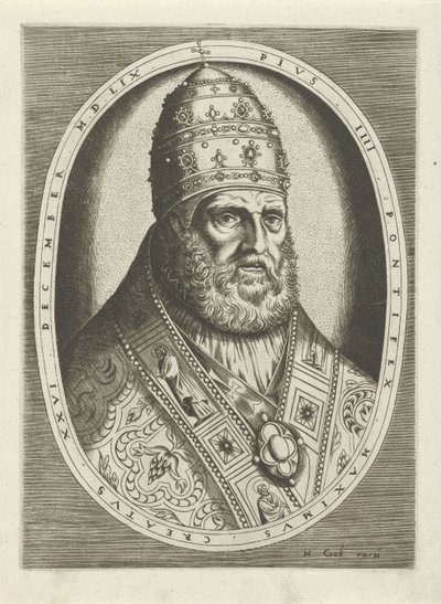 Porträt von Papst Pius IV von Frans Huys
