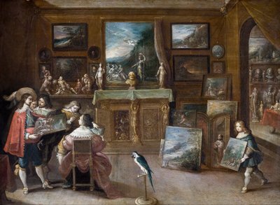 Ein Besuch beim Kunsthändler von Frans II the Younger Francken
