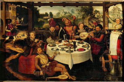 Der verlorene Sohn, Feier der Rückkehr von Frans I Pourbus