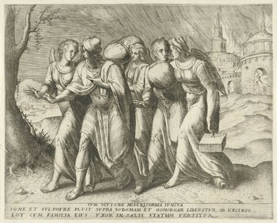 Lot verlässt Sodom von Frans Menton