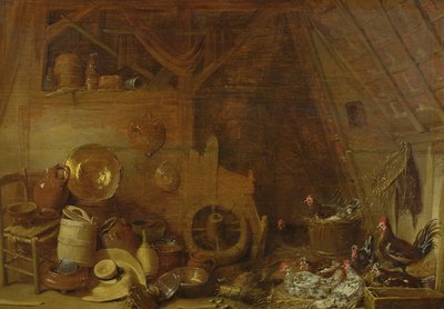 Scheuneninnenraum von Frans Ryckhals