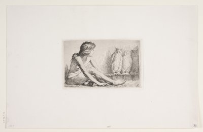 Das Mädchen mit den Eulen von Frans Schwartz
