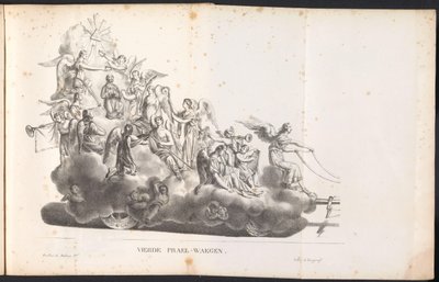 Vierter Prunkwagen im Umzug für den Heiligen Rombout, 1825 von Frans Vervloet