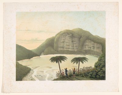 Kratersee Kawah Putih in West-Java von Frans Wilhelm Junghuhn