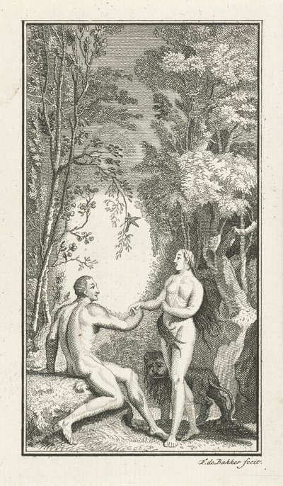 Die Hochzeit von Adam und Eva von Frans de Bakker