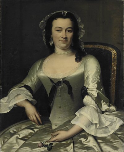 Porträt von Maria Henriëtte van de Pol, Ehefrau von Willem Sautijn von Frans van der Mijn