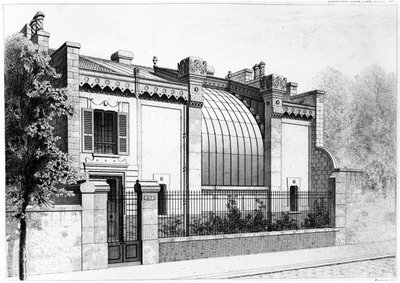 Atelier des Malers, 57, boulevard Arago, Paris. 1878 von Frantz Huguelin