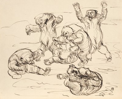 Raufende Bären von Franz Barwig d. Ä.