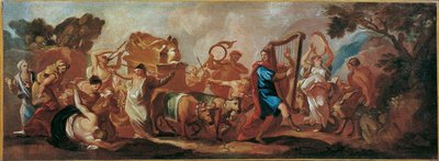 Die Überführung der Bundeslade durch den singenden und tanzenden David von Franz Carl Remp