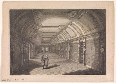 Bibliothek der Abtei von Sainte-Geneviève in Paris von Franz Ertinger