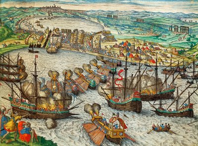Eroberung von La Goulette und Tunis durch Karl V. von Franz Hogenberg