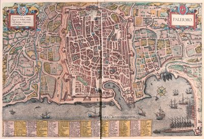 Palermo, Italien (Stich) von Franz Hogenberg