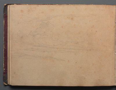 Album mit Ansichten von Rom und Umgebung, Landschaftsstudien, Seite 29b: Landschaftsstudie von Franz Johann Heinrich Nadorp