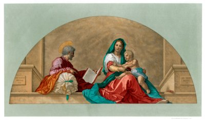 Madonna del sacco Madonna mit dem Sack, 1525 1870 von Franz Kellerhoven