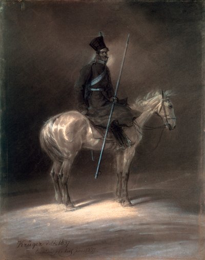 Kosake zu Pferd, 1837 von Franz Krüger