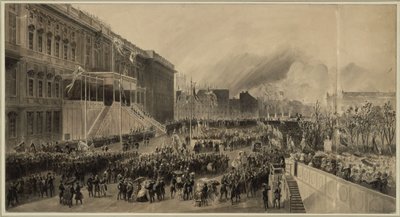 Entwurf zur Huldigung vor König Friedrich Wilhelm IV. von Franz Krüger