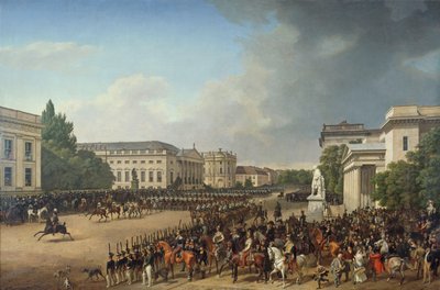 Parade auf dem Opernplatz in Berlin von Franz Krüger