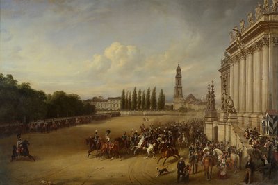 Parade in Potsdam im Jahre 1817 von Franz Krüger