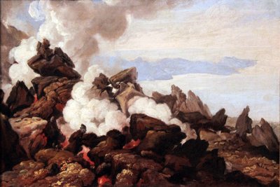Der Krater des Vesuvs von Franz Ludwig Catel