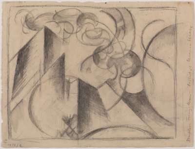 Abstrakte Zeichnung von Franz Marc