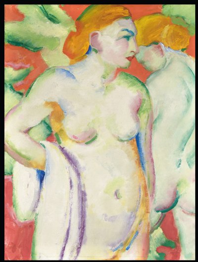 Akt in Zinnober von Franz Marc