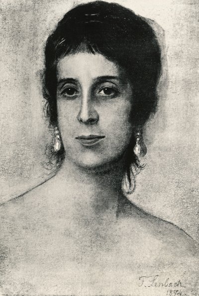 Porträt von Laura Acton von Franz Seraph von Lenbach
