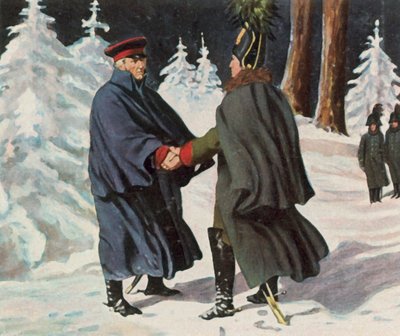 Verhandlungen zwischen Yorck und dem russischen General Diebitsch, 25. Dezember 1812 von Franz Stassen
