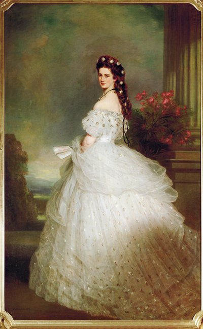 Kaiserin Elisabeth in einem sternenbesetzten Kleid von Franz Xaver Winterhalter