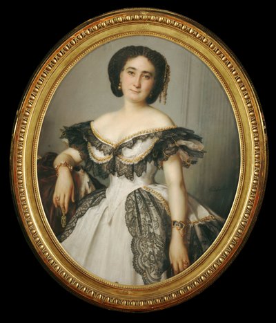 Porträt einer Frau von Franz Xaver Winterhalter