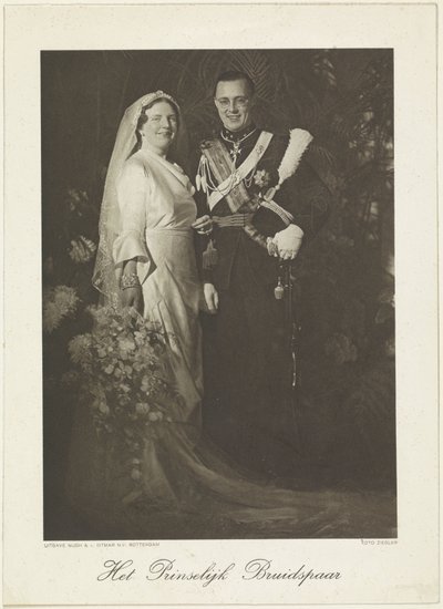 Porträt von Juliana, Königin der Niederlande, und Bernhard von Lippe-Biesterfeld von Franz Ziegler