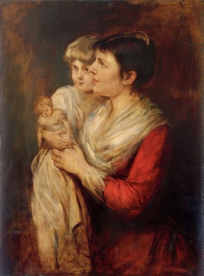 Clementine von Schön-Renz mit ihrer Tochter Hanna Elisabeth von Franz von Lenbach