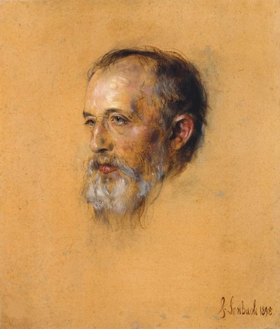 Porträt des Dirigenten und Komponisten Hermann Levi 1839-1900, 1898 von Franz von Lenbach