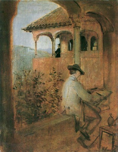 Tocador de la Reina in der Alhambra in Granada von Franz von Lenbach