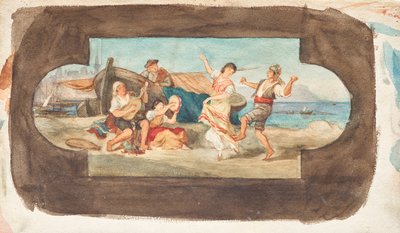 Der Tanz der Italiener (Entwurf eines Deckengemäldes) von Franz von Matsch