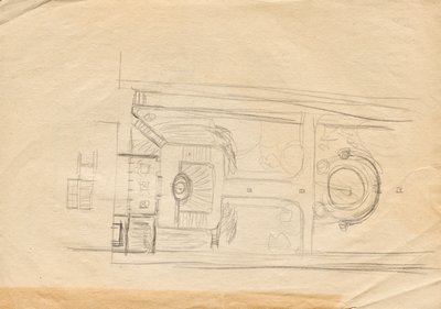 Entwurfsskizzen zu Matschs Ateliervilla von Franz von Matsch