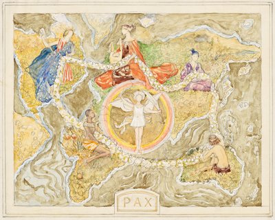 Pax (Entwurf für einen Gobelin?) von Franz von Matsch