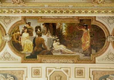 Wiener Burgtheater, Treppenhaus: Antiker Improvisator von Franz von Matsch