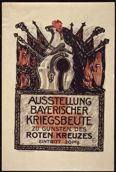Ausstellung der bayerischen Kriegsbeute zugunsten des Roten Kreuzes, 1915 von Franz von Stuck