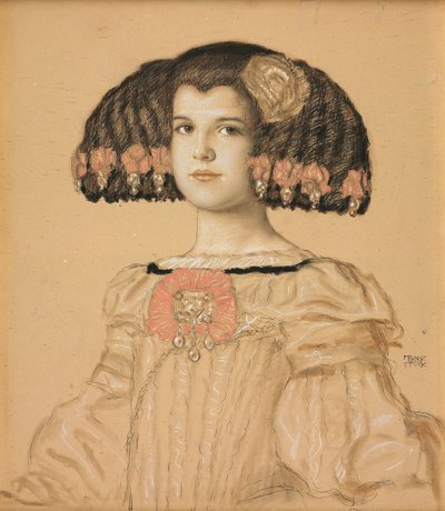 Porträt von Mary, der Tochter des Künstlers, im spanischen Kostüm, 1908 von Franz von Stuck