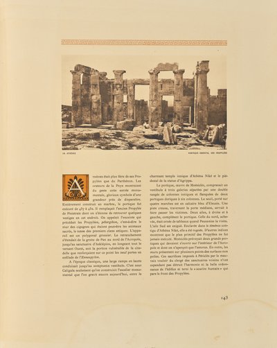 Athen. Östlicher Portikus der Propyläen von Frédéric Boissonnas