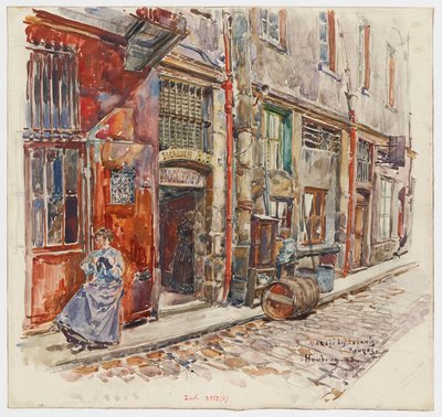 Eingang Treppe A des Marché des Enfants-Rouges von Frederic Anatole Houbron