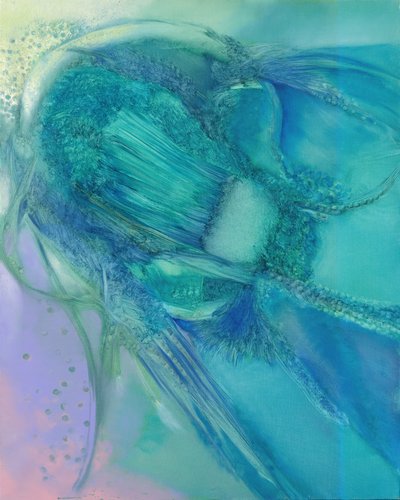 Abstrakter Aqua-Fluss von Frederic Belaubre