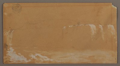 American Falls, Goat Island und Teil der Horseshoe Falls, gesehen vom kanadischen Ufer des Niagara River von Frederic Edwin Church